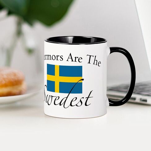 CafePress Mormors Are The Swedest Mug 11 أونصة (325 مل) كوب قهوة سيراميك in Saudi Arabia