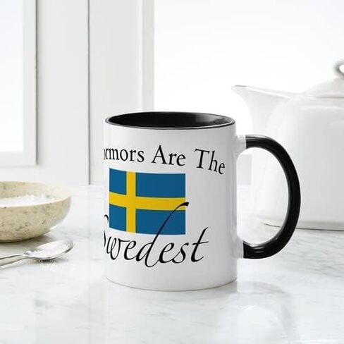 CafePress Mormors Are The Swedest Mug 11 أونصة (325 مل) كوب قهوة سيراميك in Saudi Arabia