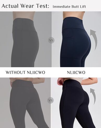 Butt Lifting Pads Leggings for Women with a Sculpting Hip Enhancer | 3-in-1 Tummy Control Shapewear with Pockets in Kuwait
