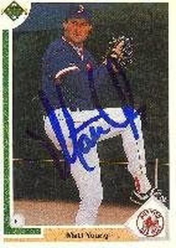 Matt Young Boston Sox 1991 Upper Deck Autographed Card. This item comes with a certificate of authenticity from Autograph-Sports. Autographed - MLB Autographed Baseball Cards in Saudi Arabia
