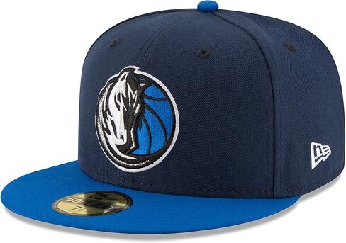 NBA Dallas Mavericks Men's 2-Tone 59FIFTY Fitted Cap, 7.125, Navy in Saudi Arabia