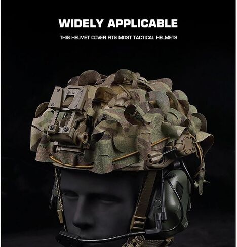 Cutting Type Breathable Mesh Tactical Helmet Cover Tactical Fast Helmet Cover in Size M/L in Saudi Arabia
