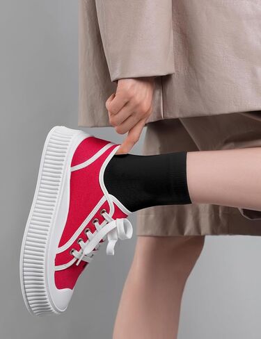 Duufin 15 Pairs Women's Crew Socks Mid Calf Lightweight Casual Athletic Gym Workout Ladies Plain Crew Socks for Women in Saudi Arabia
