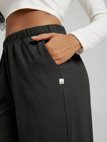 ODODOS Women's Brushed Fleece Jogger Sweatpants – Cozy Warm Adjustable High-Rise Relaxed Lounge Pants with Pockets in Saudi Arabia