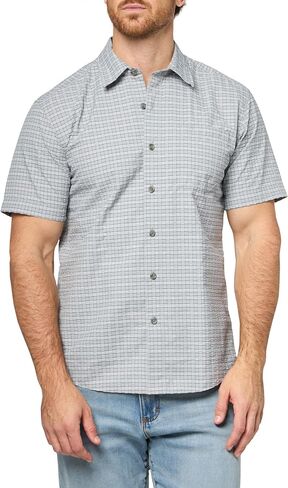 Eddie Bauer Men's Pack It Seersucker Short-Sleeve Shirt in Saudi Arabia