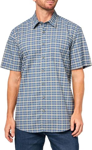 قميص Eddie Bauer الرجالي Pack It Seersucker بأكمام قصيرة in Kuwait