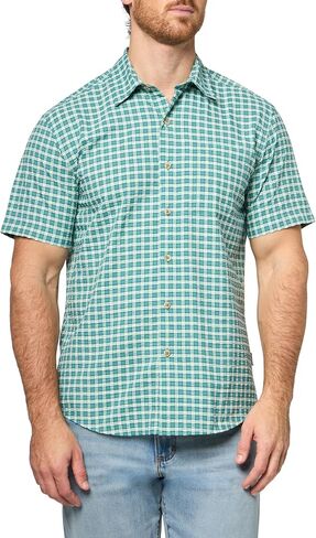 قميص Eddie Bauer الرجالي Pack It Seersucker بأكمام قصيرة in Kuwait