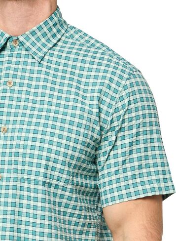 قميص Eddie Bauer الرجالي Pack It Seersucker بأكمام قصيرة in Kuwait