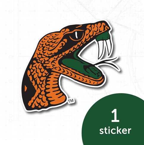 Desert Cactus Florida A&M University Sticker FAMU Vinyl Decal Laptop Water Bottle Car Scrapbook (IND 38) in Saudi Arabia