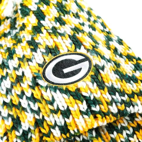 FOCO NFL Colorblend Knit Pom Beanie - قبعة شتوية دافئة وناعمة وقابلة للتمدد مع شعار الفريق - ملابس الفريق المرخصة رسميًا in Saudi Arabia