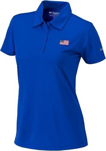 Columbia Golf Women's Omni-Wick American Flag Logo Birdie Polo in Saudi Arabia