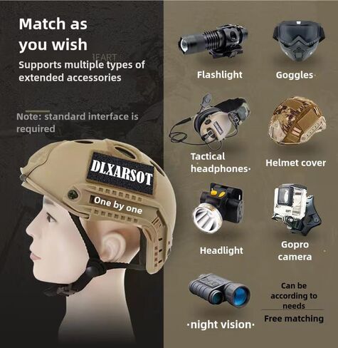 خوذة تكتيكية Airsoft قابلة للتعديل طراز PJ نوع خوذة الجيش السريعة مع حامل NVG لكرة الطلاء CQB CS in Kuwait