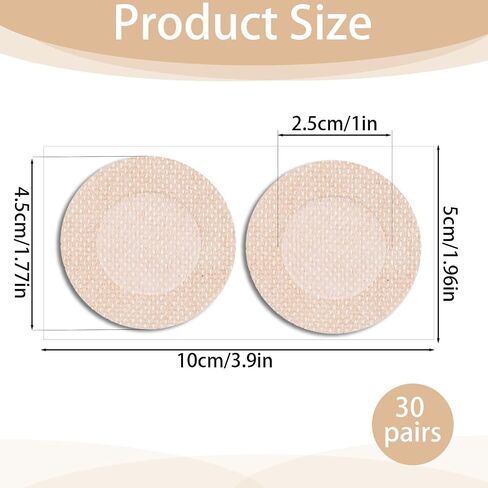 60 Piece Nipple Covers for Men Nipple Guards Anti Chafing Nip Guards Invisible Nipples Shield Stickers Disposable Nipples Protector for Running Sports Gym Daily Wear(30 Pairs) in Saudi Arabia