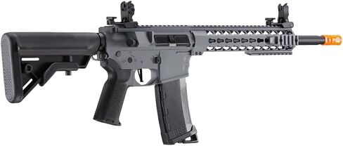 Lancer التكتيكية Gen 3 القابلة للبرمجة Trigger Hellion MLOCK 10" Evo RIS نايلون بوليمر M4 Airsoft MLOK AEG مع بطارية ليبو وشاحن (يتضمن ETU وMOSFET) in Kuwait