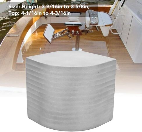 Heavy Duty Aluminum Deck Corner Cap for Pontoon Boat Rounded Corner 90 Deg 3-9/16in to 3-5/8in Top 4-1/16in to 4-3/16in in Saudi Arabia