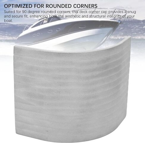 Heavy Duty Aluminum Deck Corner Cap for Pontoon Boat Rounded Corner 90 Deg 3-9/16in to 3-5/8in Top 4-1/16in to 4-3/16in in Saudi Arabia