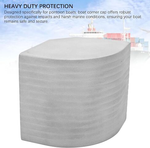 Heavy Duty Aluminum Deck Corner Cap for Pontoon Boat Rounded Corner 90 Deg 3-9/16in to 3-5/8in Top 4-1/16in to 4-3/16in in Saudi Arabia