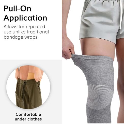 Bamboo Knee Sleeves, Knee Compression Sleeve Women Men Elastic Warm Slip-on Recovery Knee Brace for Arthritis Knee Pain in Saudi Arabia