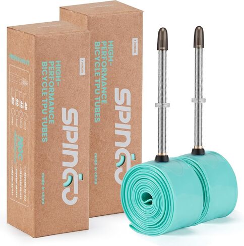 2-حزمة صمامات معدنية SPINGO أنبوب داخلي من مادة TPU 700C x 23c-32c مع صمامات بريستا معدنية 80 مم أنبوب دراجة من مادة TPU 700C إطار احتياطي خفيف الوزن للدراجة in Kuwait