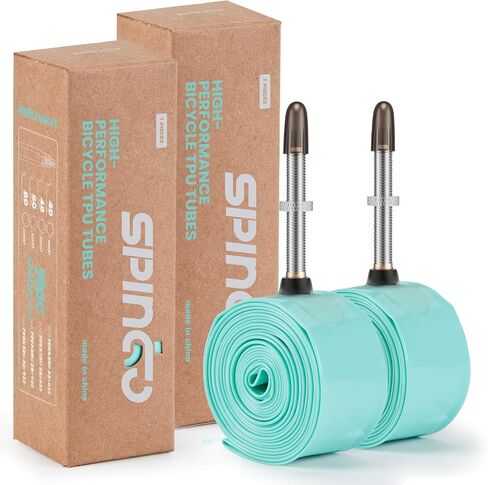2-حزمة صمامات معدنية SPINGO أنبوب داخلي من مادة TPU 700C x 23c-32c مع صمامات بريستا معدنية 80 مم أنبوب دراجة من مادة TPU 700C إطار احتياطي خفيف الوزن للدراجة in Kuwait