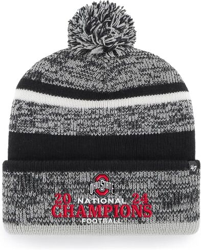 قبعة صغيرة من 47 Northward Fashion Cuff Beanie مع بوم - قبعة شتوية متماسكة ممتازة من الرابطة الوطنية لرياضة الجامعات (NCAA) in Kuwait