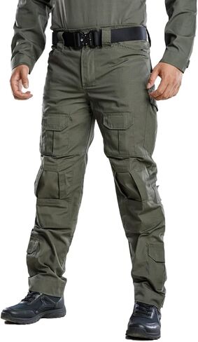 TRGPSG Men's Hiking Pants Casual Cargo Pants Camo Work Tactical Pants with Multi Pocket in Saudi Arabia
