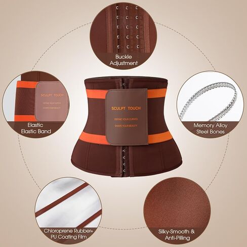 مدرب الخصر SCULPT TOUCH للنساء، حزام تحكم في البطن قابل للتعديل لدعم ما بعد الولادة، والتمارين، والتشكيل والارتداء اليومي in Kuwait