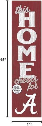 KH Sports Fan Indiana Hoosiers هذا هتاف المنزل للشرفة أصغر حجما، 11x46 بوصة، علامة Hoosiers في الهواء الطلق؛ أظهر روح فريقك مع لوحة إنديانا هوسيرز هذه in Kuwait
