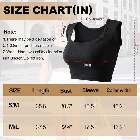 Womens Ribbed Square Neck Crop Tank Top Sleeveless Seamless Slim Fit Basic Cami Shirt in Saudi Arabia