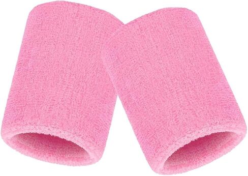 4 Piece Wrist Arm Sweatbands Tennis Wrist Bands Absorbent Sweatbands for Men and Women Football Basketball Running Athletic Sports and Working Out in Saudi Arabia