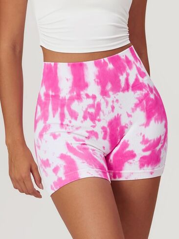 Women Camo Yoga Workout Seamless Shorts Butt Lifting Gym Biker Shorts in Saudi Arabia