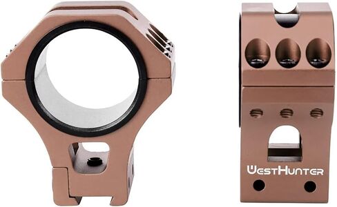 WestHunter Optics حلقات نطاق تتوافق بدقة 11 مم، حامل نطاق تكتيكي 34 مم مع محول 1 بوصة و30 مم | 36 ملم / 1.42 بوصة ارتفاع المركز in Kuwait