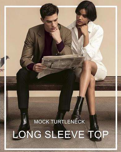 10 Pack Mens Big and Tall Mock Turtleneck Shirts Basic Tops Multipack in Kuwait