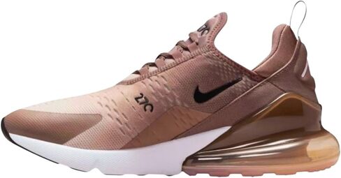 حذاء التدريب Nike Air Max 270 للرجال، بني مينك/أسود-بلانك/أوريوود براون IB7751-200. in Saudi Arabia