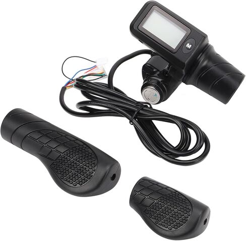 Electric Throttle Grip Set, 805 LCD Display, Electric Scooter Half Throttle Grip with LCD Panel for 22.5mm Handlebars in Saudi Arabia