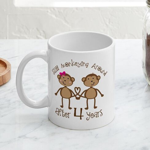 CafePress See No Evil Sock Monkeys أكواب 11 أونصة (325 مل) كوب قهوة من السيراميك in Saudi Arabia