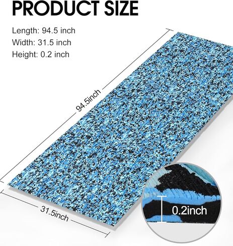 أرضيات القارب إيفا رغوة قارب التزيين ورقة ذاتية اللصق الأرضيات البحرية عدم الانزلاق قارب حصيرة رغوة سطح السفينة الأرضيات السجاد حصيرة رولز لكاياك يخت RV قارب ركوب الأمواج، كامو 94.5 "× 31.5" in Kuwait