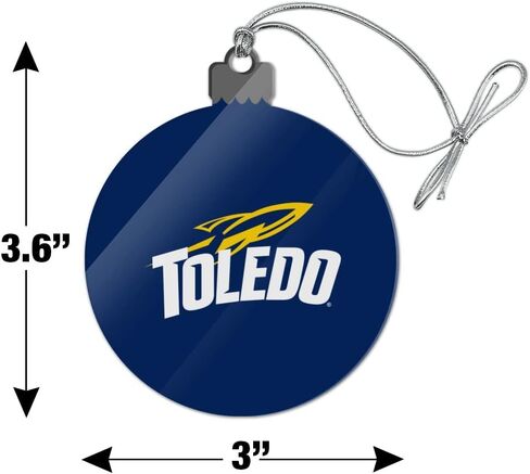 GRAPHICS & MORE University of Toledo Rockets Logo Acrylic Christmas Tree Holiday Ornament in Saudi Arabia
