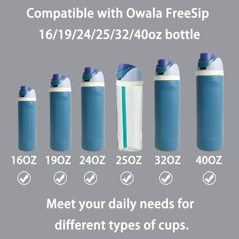 5 قطع سدادة بديلة متوافقة مع Owala FreeSip 24oz 32oz، حشية غطاء علوي لزجاجة المياه لـ Owala 16/24/32/40oz غطاء زجاجة سدادة الفم جزء من ملحقات قابس السيليكون خالية من BPA in Kuwait