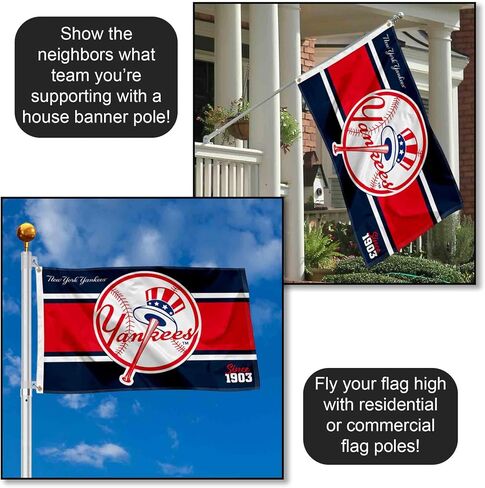 WinCraft NY Yankees Retro Vintage Throwback 3x5 Foot Grommet Banner Flag in Saudi Arabia