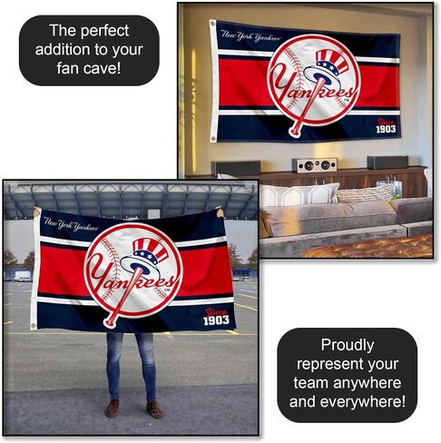 WinCraft NY Yankees Retro Vintage Throwback 3x5 Foot Grommet Banner Flag in Saudi Arabia