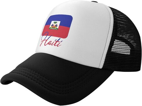 National Flag Trucker Hat Adjustable Patriotic Mesh Baseball Cap Outdoor Hat Cap for Men Women in Kuwait