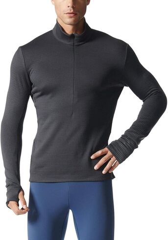adidas Mens Running Men's Climaheat Zip Tee in Saudi Arabia