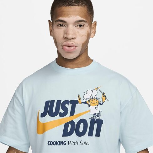 Nike Sportswear Men's Max90 T-Shirt (Glacier Blue, FV3749-474) Size Medium in Saudi Arabia