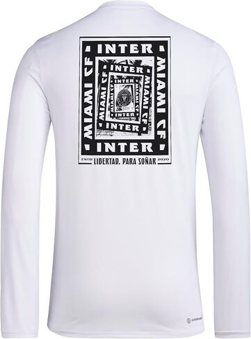 adidas Men's Inter Miami CF Local Warp Pre-Game Long Sleeve T-Shirt in Saudi Arabia