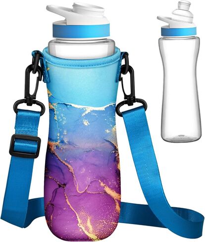 Water Bottle Sleeve for Cirkul 22 oz - Bottles Cover Holder Carrier Bag with Crossbody Shoulder Strap in Saudi Arabia