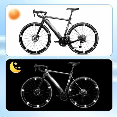84 Pcs Reflective Stickers for Bike Reflective Decals Multi Shapes Kit Waterproof Driveway Reflectors for Bicycle Motorcycle Wheelchairs Vehicle (2 Color) in Saudi Arabia