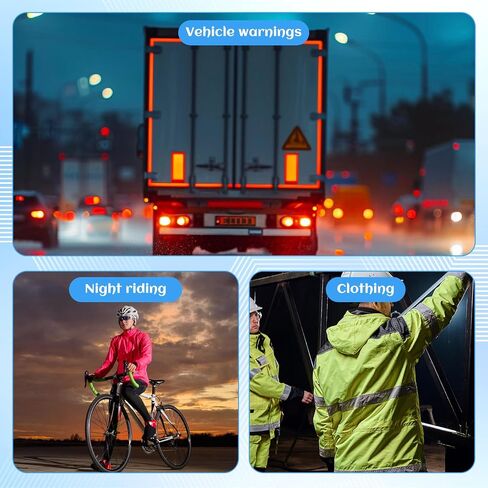 84 Pcs Reflective Stickers for Bike Reflective Decals Multi Shapes Kit Waterproof Driveway Reflectors for Bicycle Motorcycle Wheelchairs Vehicle (2 Color) in Saudi Arabia