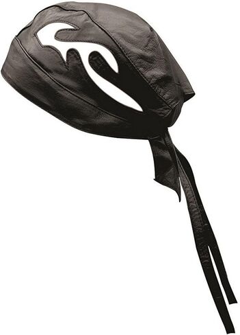 Riparo Unisex Leather Motorcycle Head Wrap and Skull Cap in Kuwait