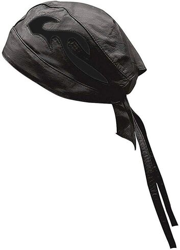 Riparo Unisex Leather Motorcycle Head Wrap and Skull Cap in Kuwait